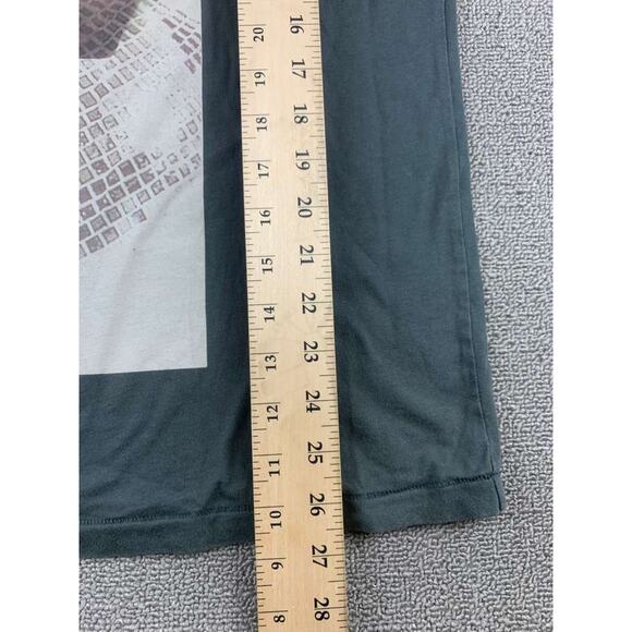 Helmut Lang T Shirt Men M Gray 100% Cotton Embroider Short Sleeve Eagle Graphic - Picture 8 of 9